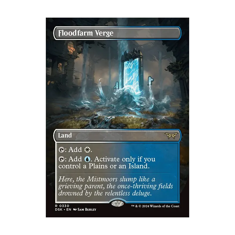 Floodfarm Verge (Borderless) - Duskmourn: House of Horror (Foil Near Mint)