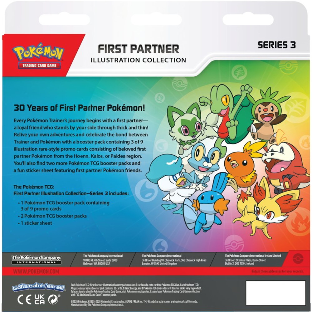Pokemon TCG: First Partner Illustration Collection - Series 3 (New Arrival)