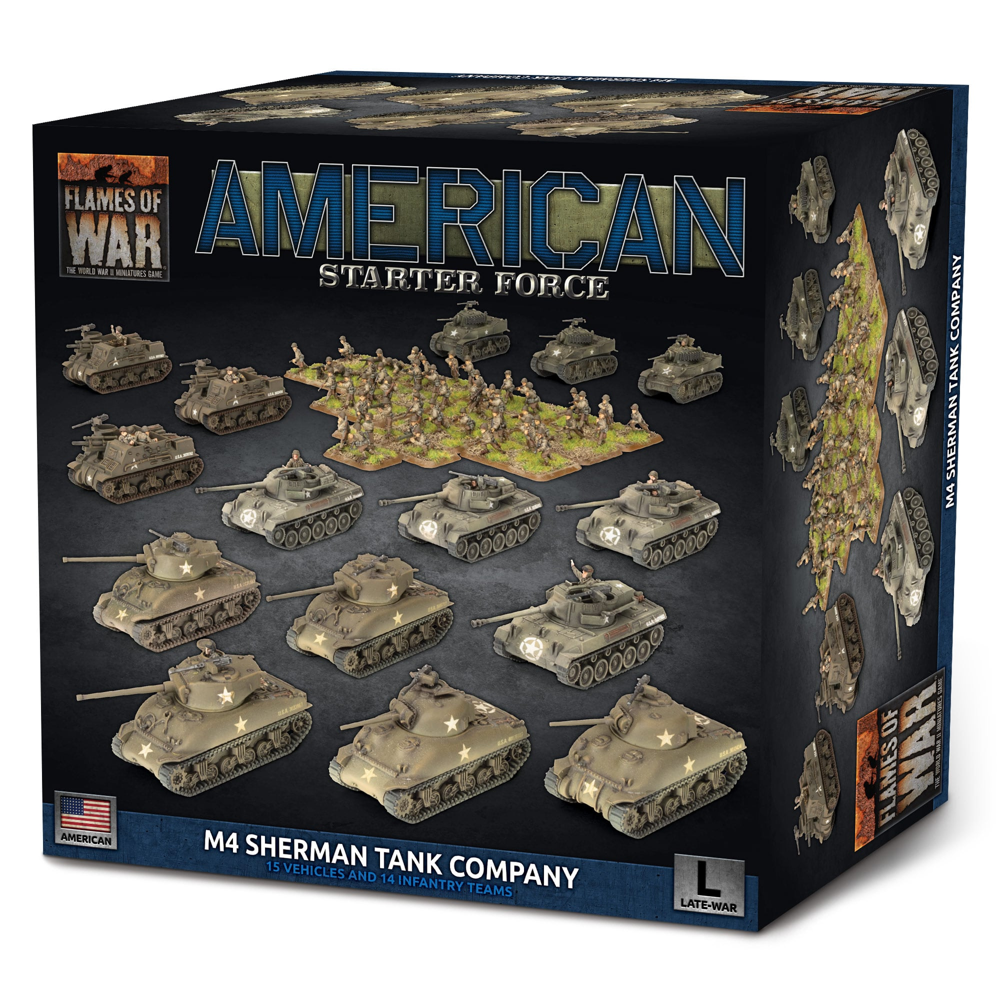 Flames of War WW2: American Starter Force - M4 Sherman Tank Company