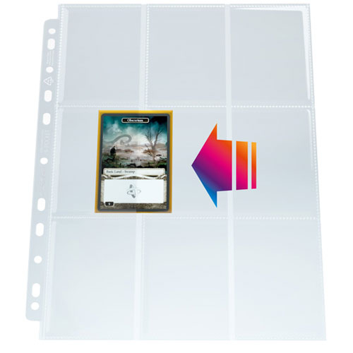 Ultrasonic Sideloading 9-Pocket Pages: Clear (50)