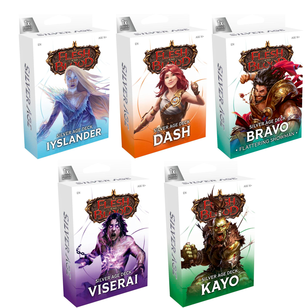 Flesh & Blood TCG: Silver Age Chapter 1 Deck - Set of 5