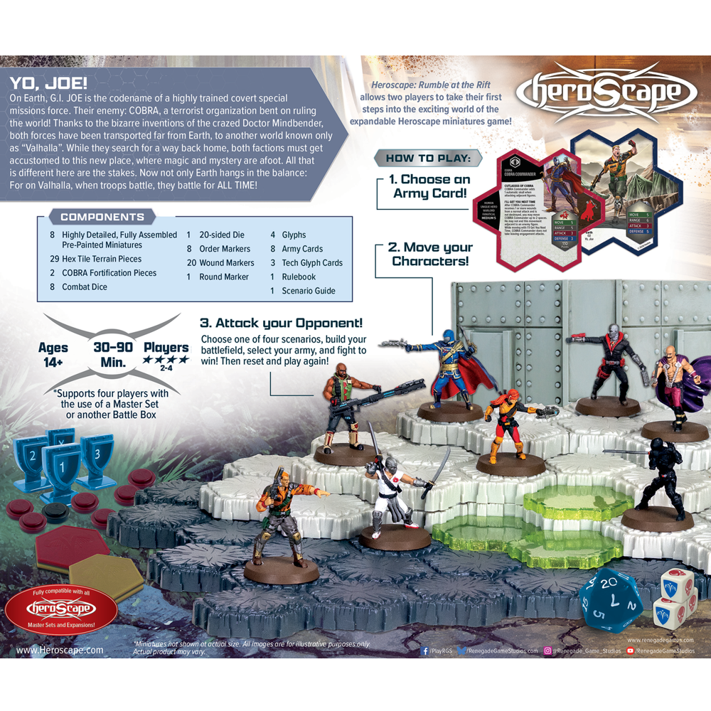 G.I. JOE Heroscape: Rumble at the Rift Battle Box (Pre-Painted) (Preorder)