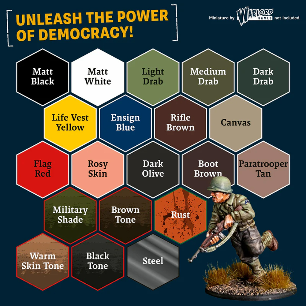 Warpaints Fanatic: Historical WWII - American Paint Set