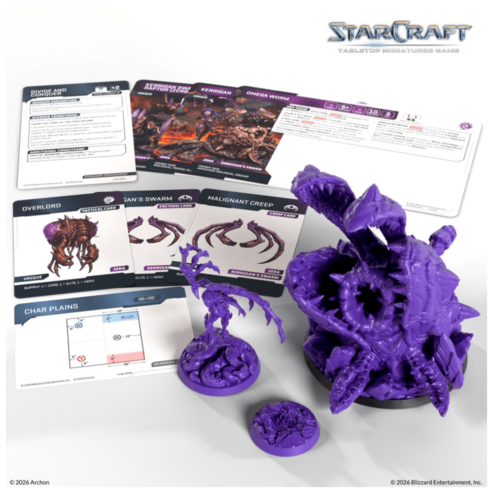 StarCraft: Zerg Hero Expansion Set - Kerrigan & Omega Worm, (Preorder)