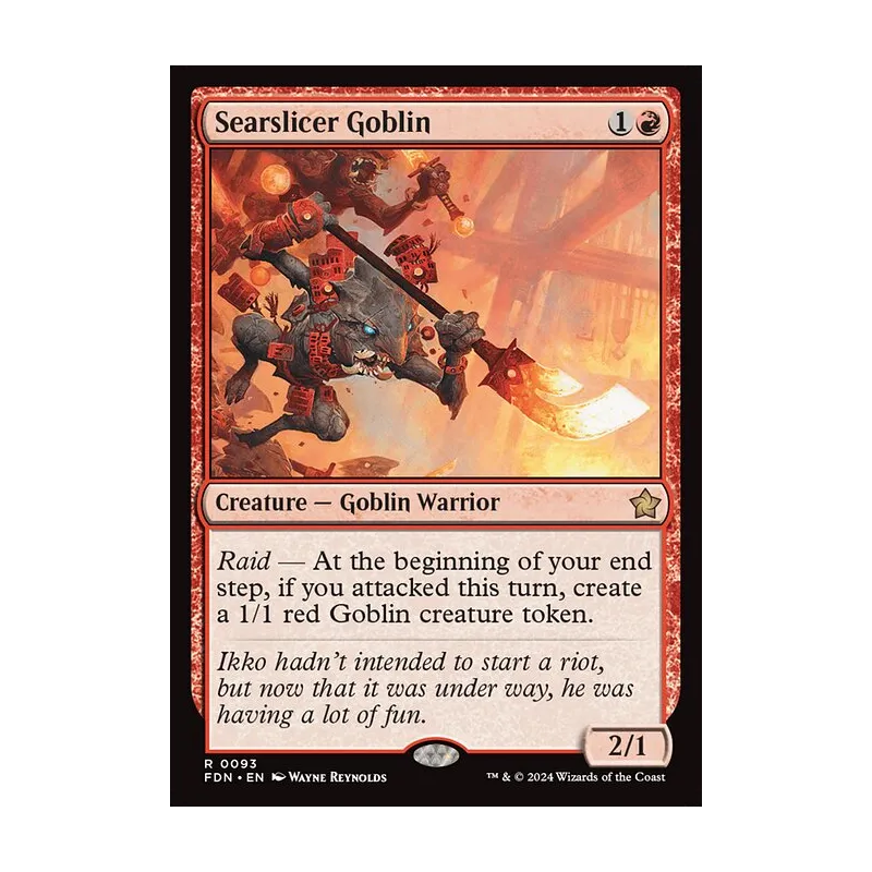 Searslicer Goblin - Foundations (Near Mint)