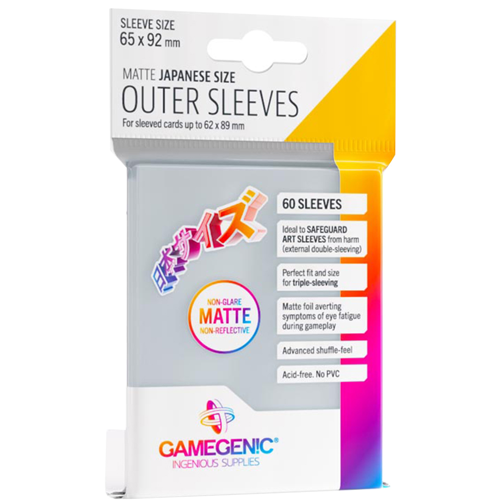 Outer Sleeves: Japanese Size - Matte Clear