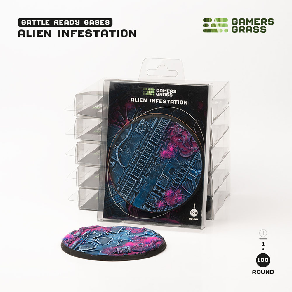 Battle Ready Bases: Alien Infestation - Round 100mm (1)
