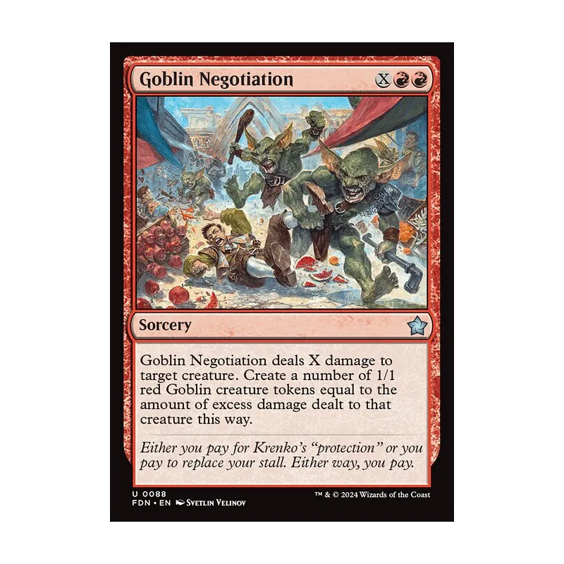 Goblin Negotiation - Foundations (Foil Near Mint)