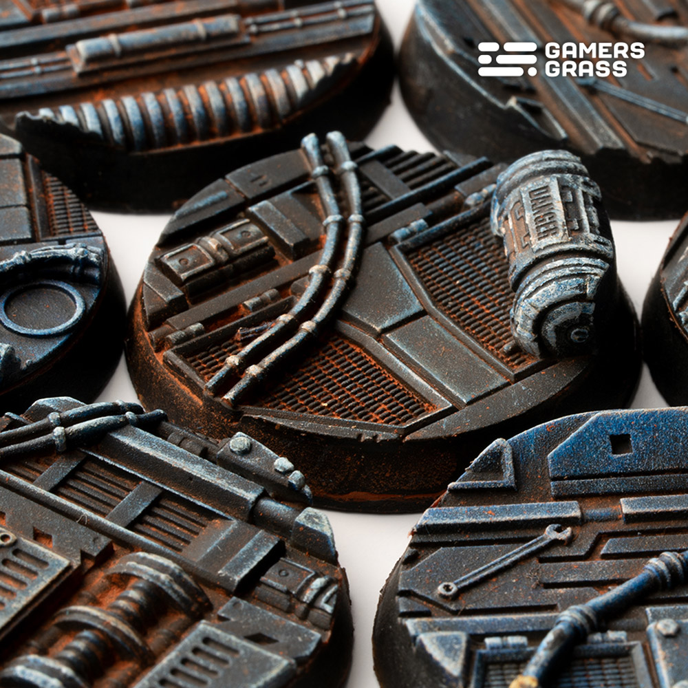 Battle Ready Bases: Spaceship Corridor - Round 32mm (8)