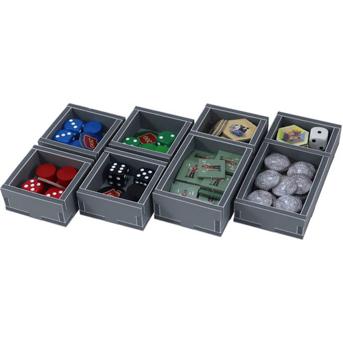 Box Insert: Castles of Burgundy (Original, Anniversary, Card, & Dice)