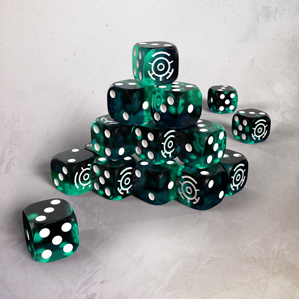 Grimdark Future: Robot Legions - Premium Resin 16mm Dice Set (20) (New Arrival)