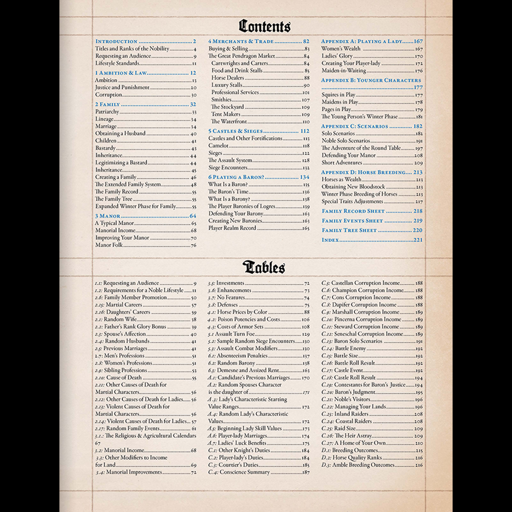 Pendragon RPG: Noble's Handbook (New Arrival)