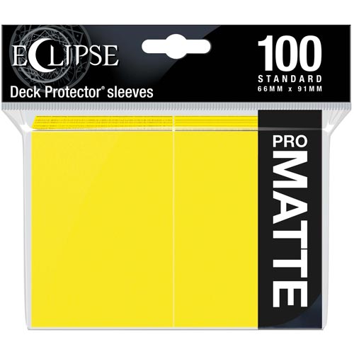 Deck Protector Sleeves: Eclipse Matte - Lemon Yellow (100)