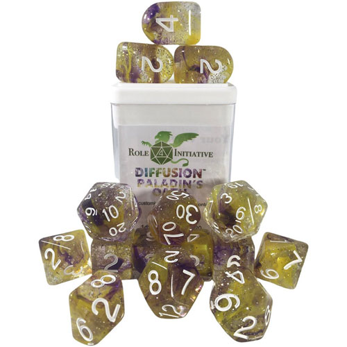 R4I Dice w/ Arch'd4: Diffusion - Paladin's Oath w/ White (15) (Clearance)