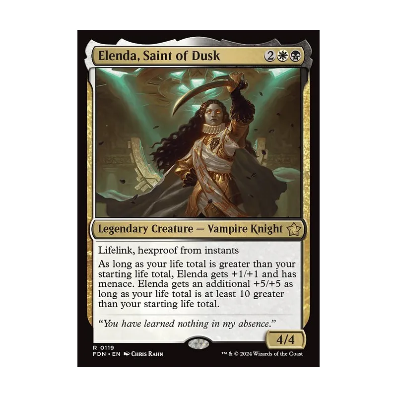 Elenda, Saint of Dusk - Foundations (Foil Near Mint)