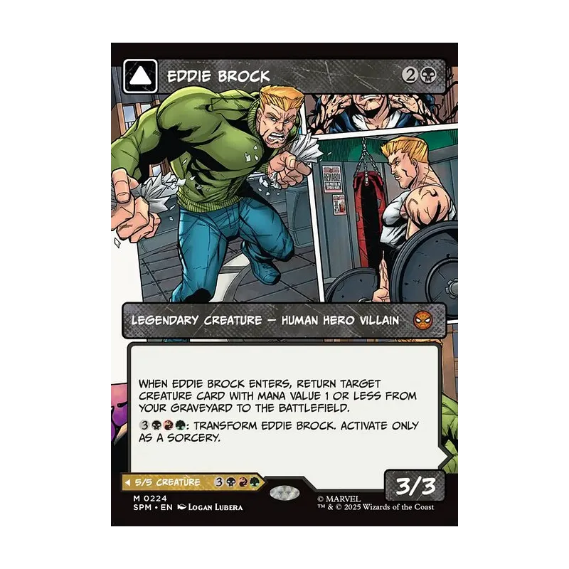 Eddie Brock // Venom, Lethal Protector (0224) (Borderless) - Marvel's Spider-Man (Near Mint)
