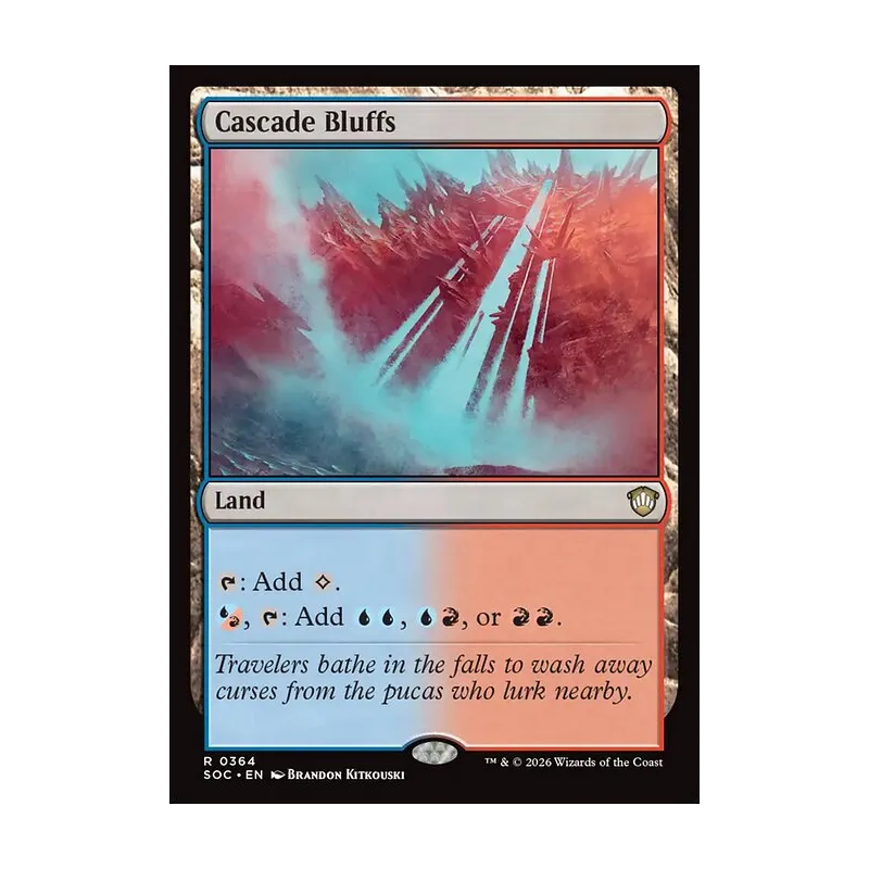 Cascade Bluffs - Secrets of Strixhaven Commander (Near Mint)