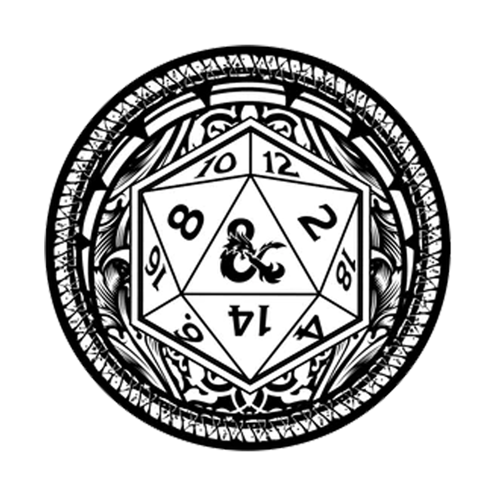 D&D Augmented Reality Pin: d20 (Glow in the Dark)