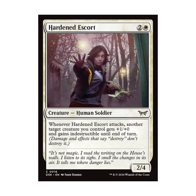 Hardened Escort - Duskmourn: House of Horror (Near Mint)