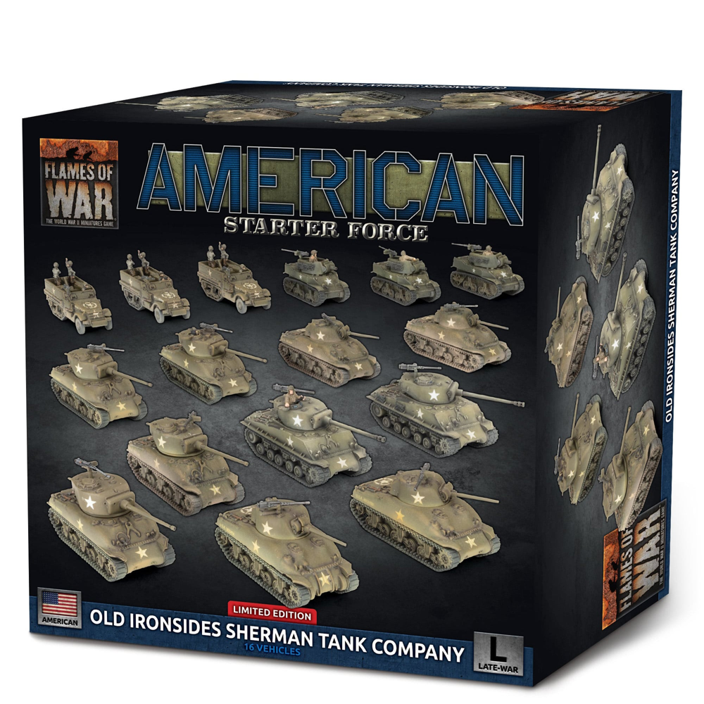 Flames of War WW2: American Starter Force - Old Ironsides Sherman Tank Company (New Arrival)