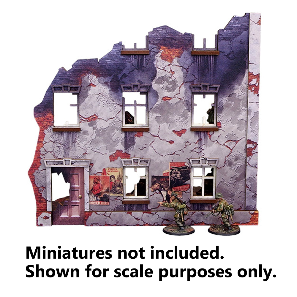 Bolt Action HDF Terrain: WW2 Ostfront Stalingrad - Ruined Univermag Left (with 3rd Floor)