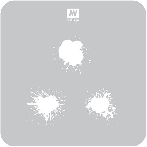 Hobby Stencil: Texture Effects - Paint Stains