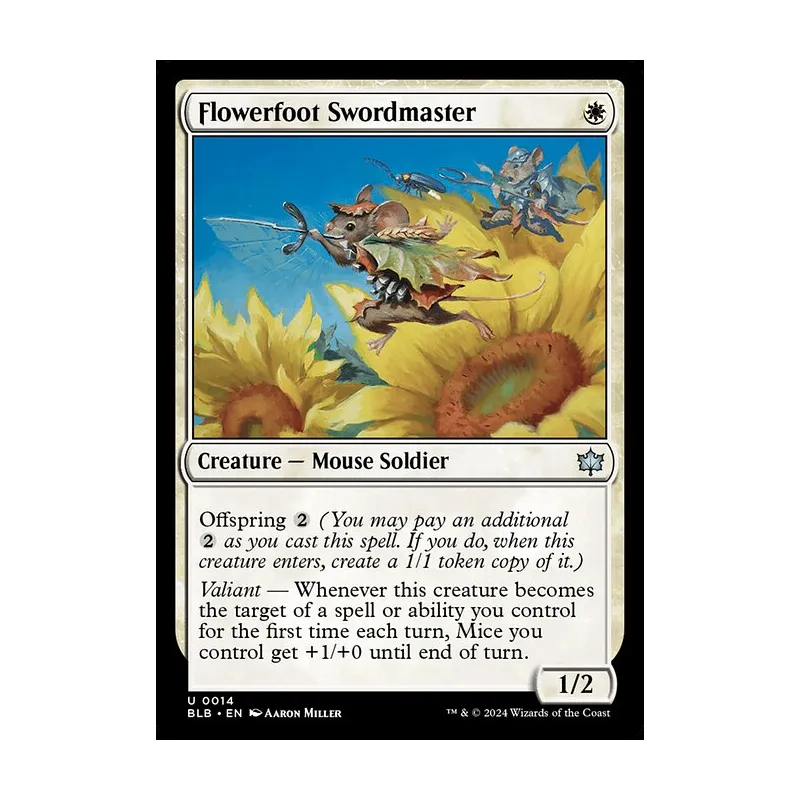 Flowerfoot Swordmaster - Bloomburrow (Near Mint)