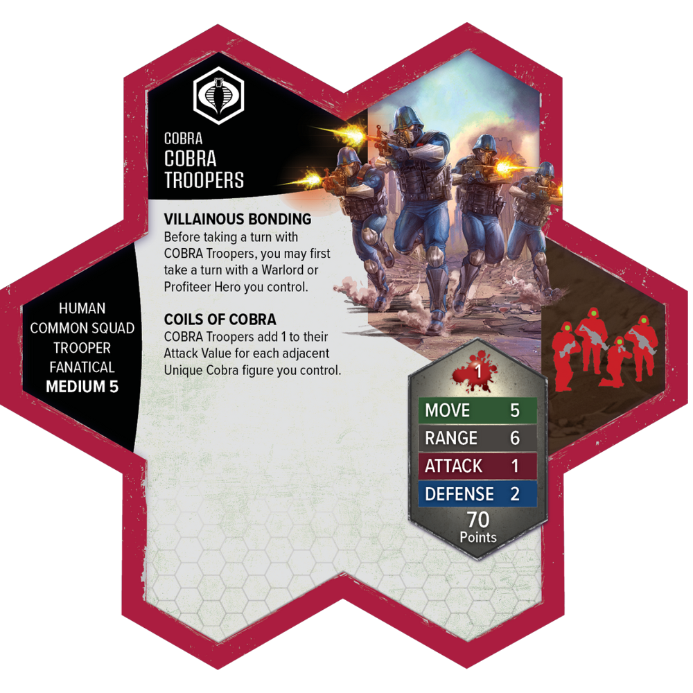 G.I. JOE Heroscape: COBRA Troopers & COBRA Flight Pod Army Expansion (Pre-Painted) (Preorder)