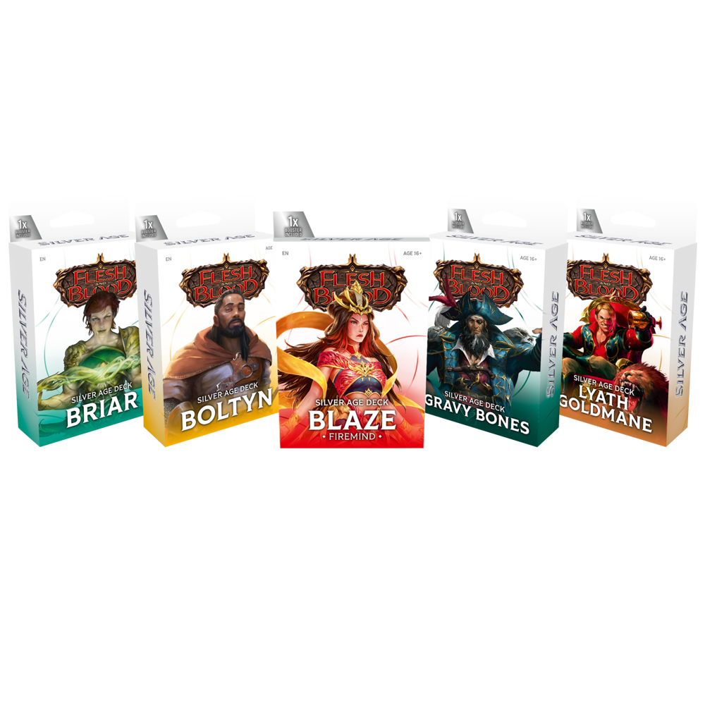 Flesh & Blood TCG: Silver Age Chapter 3 Deck - Set of 5