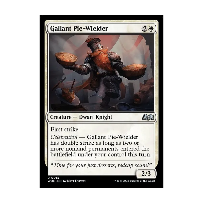 Gallant Pie-Wielder - Wilds of Eldraine (Near Mint)