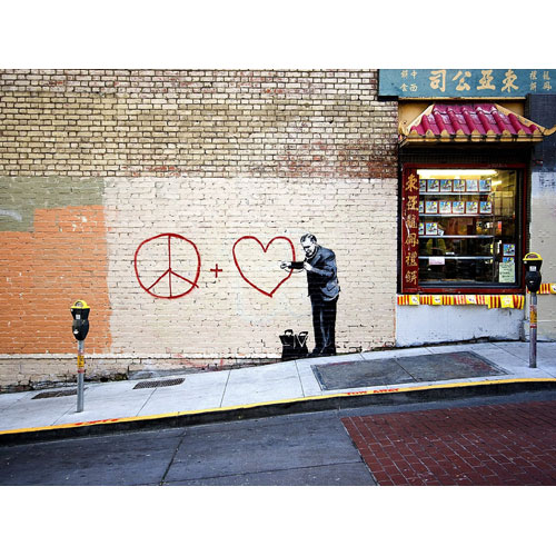 Urban Art Graffiti Puzzle: Banksy - Peaceful Hearts Doctor (Last Chance)