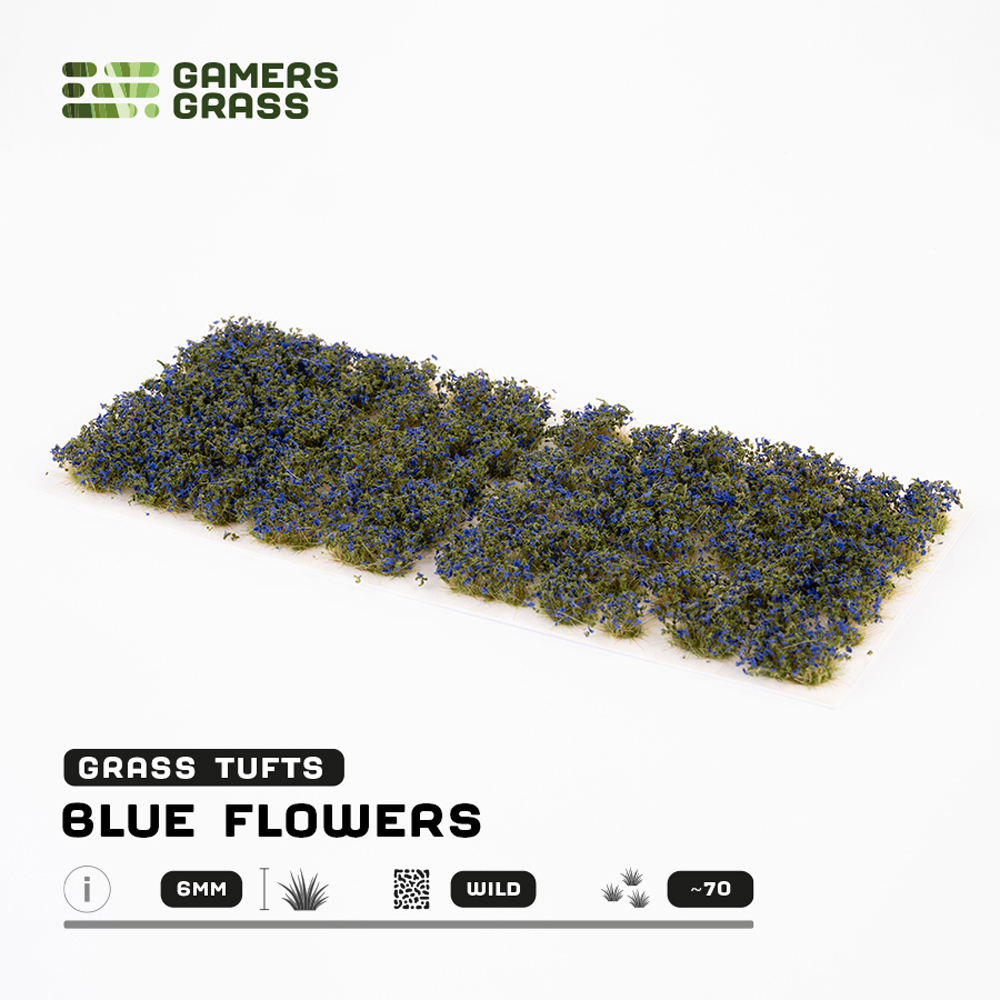 Gamers Grass Tufts: Blue Flowers - Wild 6mm