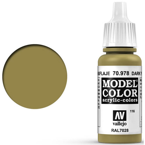 Vallejo Model Color Paint: Dark Yellow
