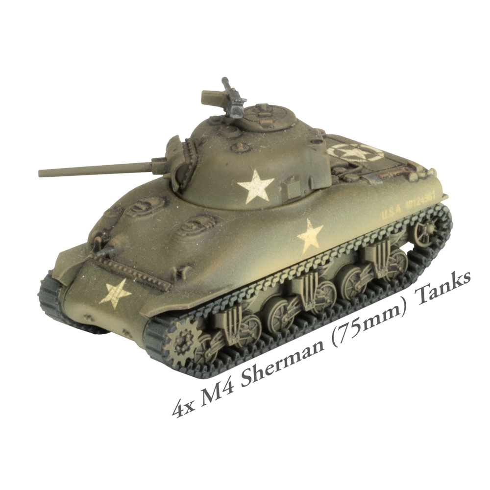 Flames of War WW2: American Starter Force - Old Ironsides Sherman Tank Company (New Arrival)