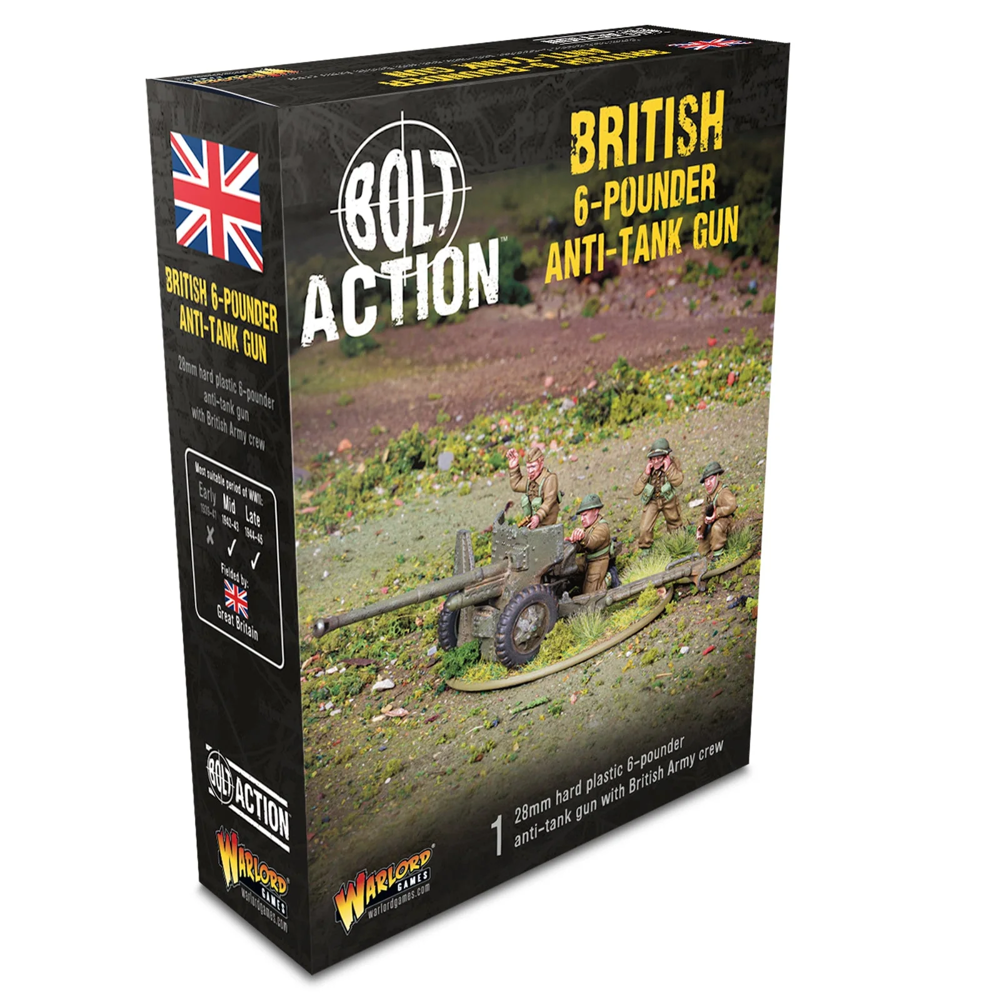 Bolt Action: British 6-Pounder Anti-Tank Gun (New Arrival)