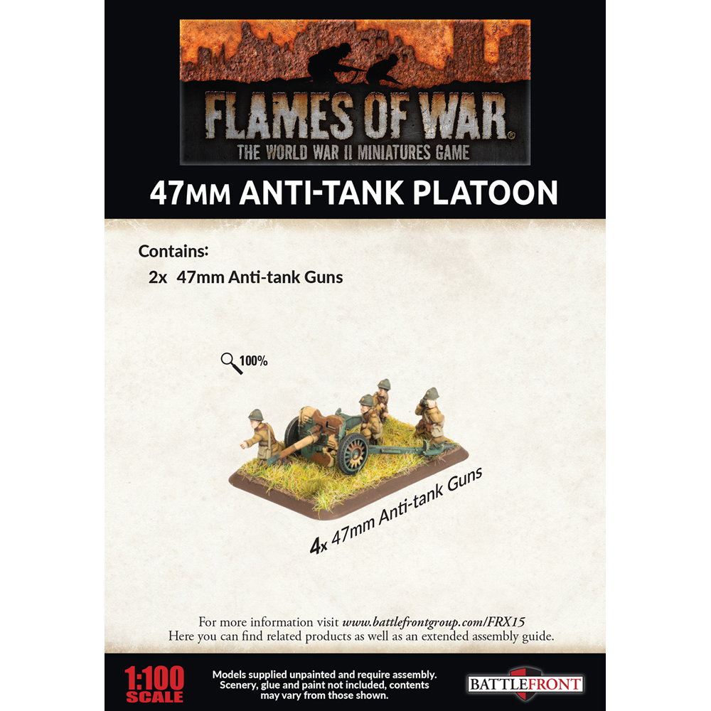 Flames of War WW2: 47mm Anti-Tank Platoon