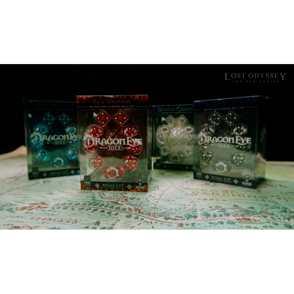 Dragon Eye Dice: Legendary Round Cut - Blue (9) (Clearance)