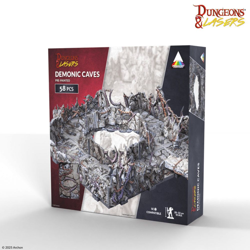 Dungeons & Lasers PrismaCast Pre-Painted: Demonic Caves