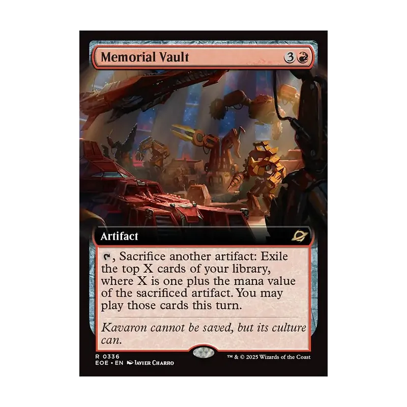 Memorial Vault (Extended Art) - Edge of Eternities (Near Mint)
