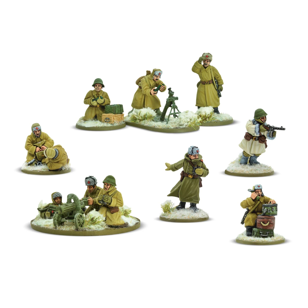Bolt Action: Soviet Army Winter Support Group (HQ, Mortar & MMG)