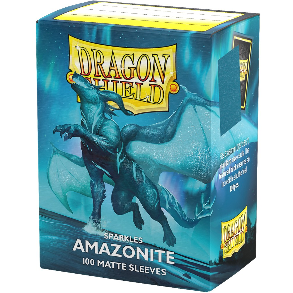 Dragon Shield Sleeves: Matte Sparkles - Amazonite (100) (New Arrival)