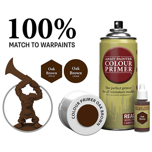 Army Painter Color Primer: Oak Brown (400ml)