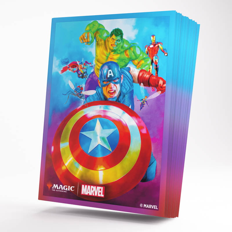 MTG Premium Art Sleeves: Marvel Super Heroes - Captain America, Team Leader (105)