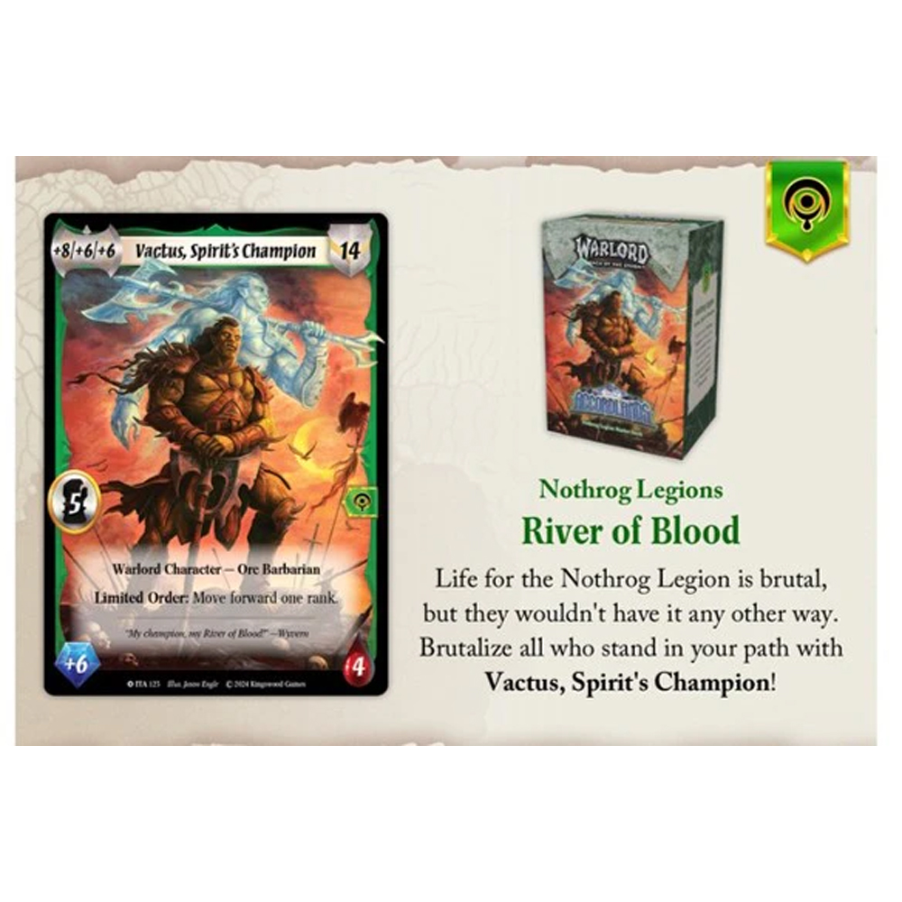 Warlord: Saga of the Storm CCG: Into the Accordlands - Starter Deck - Nothrog Legions