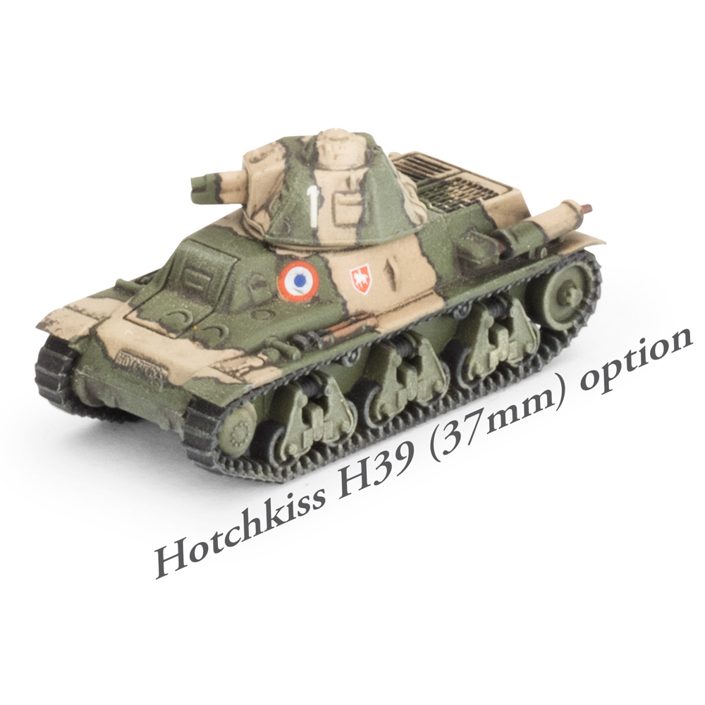 Flames of War WW2: French - Hotchkiss H35 & H39 Tank Platoon