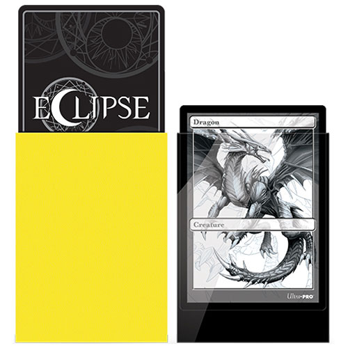 Deck Protector Sleeves: Eclipse Gloss - Lemon Yellow (100)
