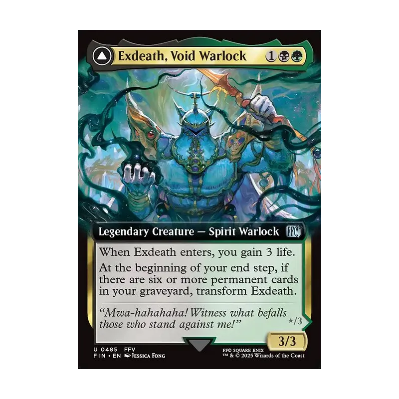 Exdeath, Void Warlock // Neo Exdeath, Dimension's End (Extended Art) - Final Fantasy (Near Mint)