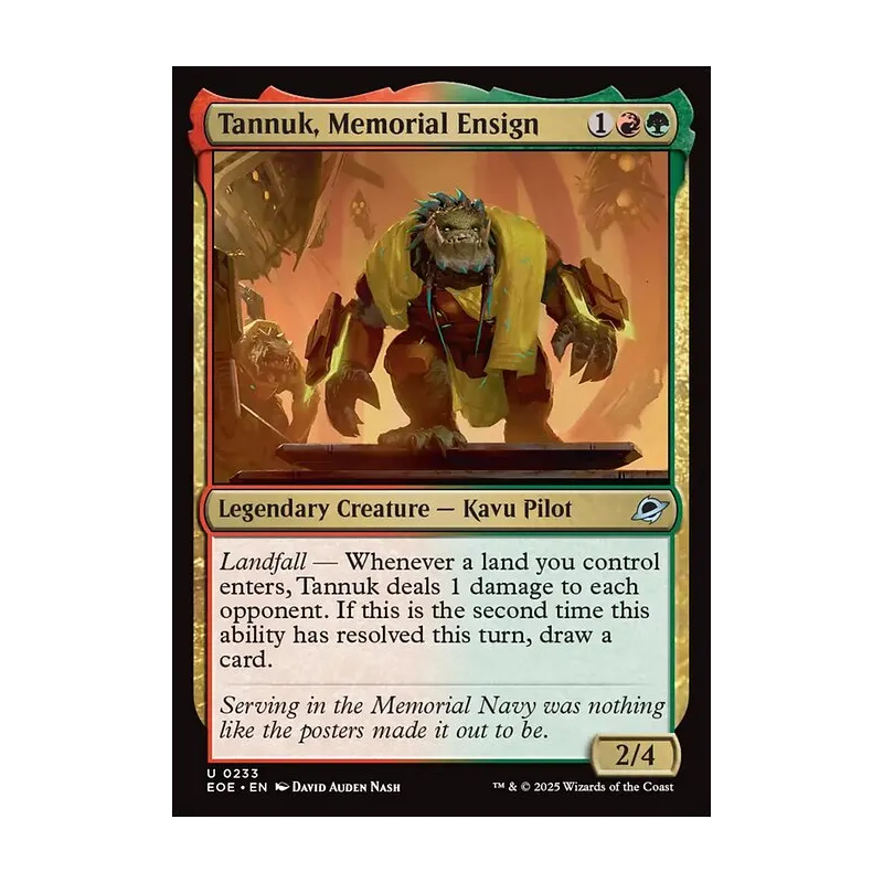 Tannuk, Memorial Ensign - Edge of Eternities (Near Mint)
