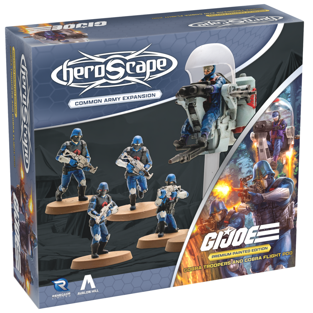 G.I. JOE Heroscape: COBRA Troopers & COBRA Flight Pod Army Expansion (Pre-Painted) (Preorder)