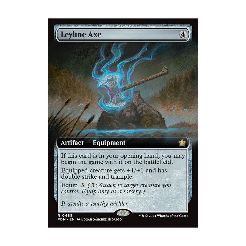 Leyline Axe (Extended Art) - Foundations (Foil Near Mint)